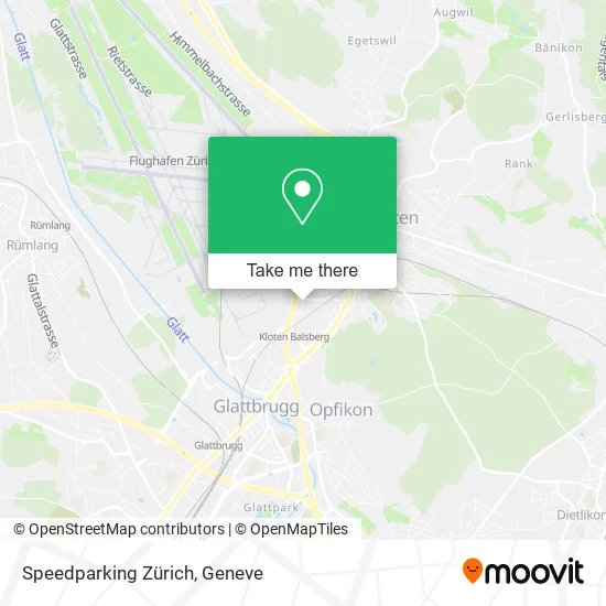 Speedparking Zürich map