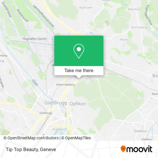 Tip Top Beauty map