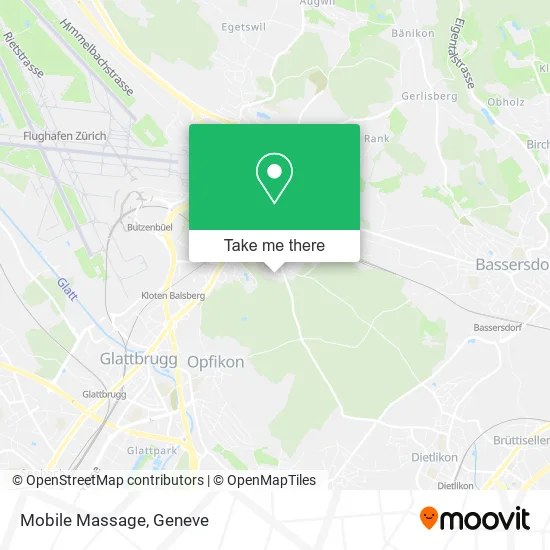 Mobile Massage map