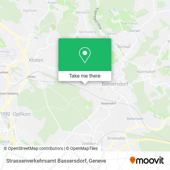 Strassenverkehrsamt Bassersdorf map