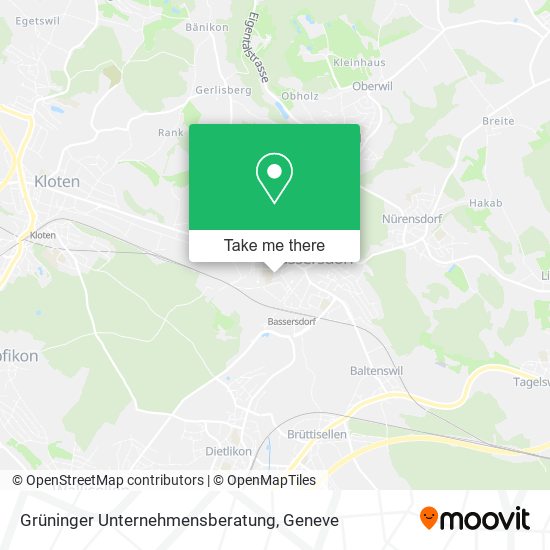Grüninger Unternehmensberatung map