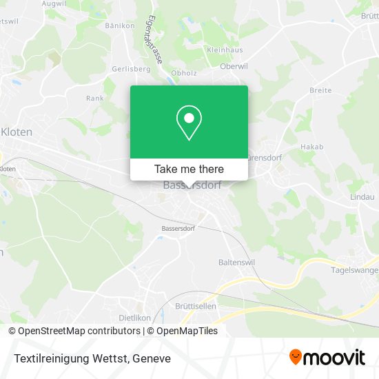 Textilreinigung Wettst map