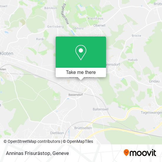 Anninas Frisurästop map