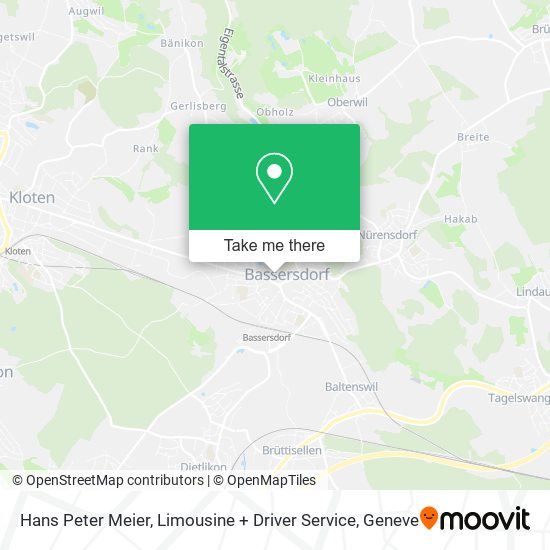 Hans Peter Meier, Limousine + Driver Service map