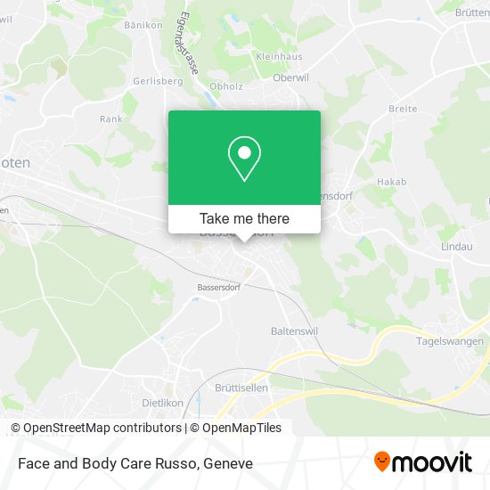 Face and Body Care Russo map