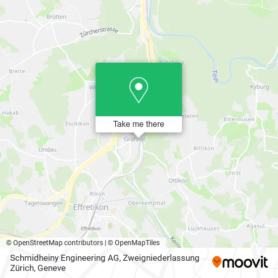 Schmidheiny Engineering AG, Zweigniederlassung Zürich map