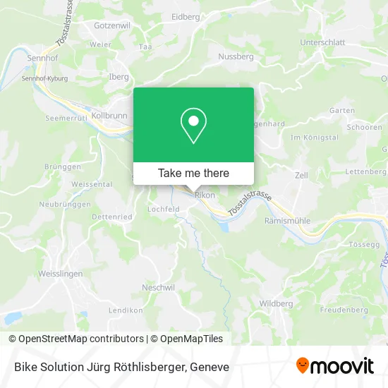Bike Solution Jürg Röthlisberger map