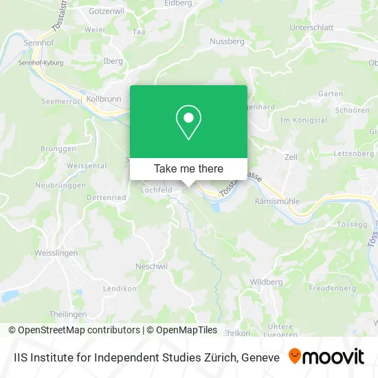 IIS Institute for Independent Studies Zürich map