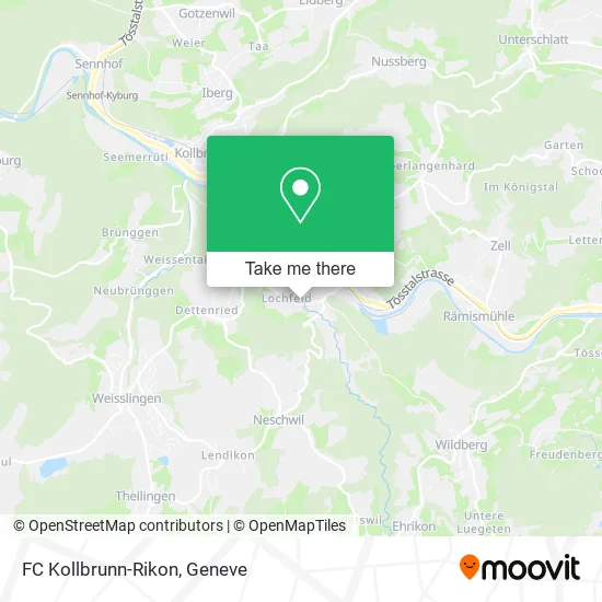 FC Kollbrunn-Rikon map