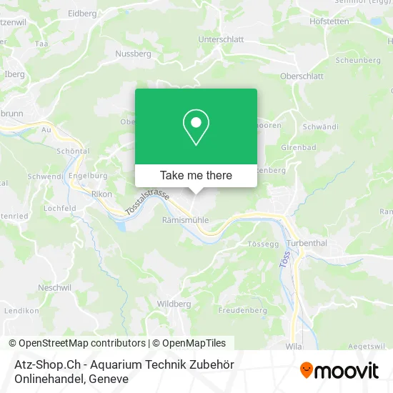 Atz-Shop.Ch - Aquarium Technik Zubehör Onlinehandel map