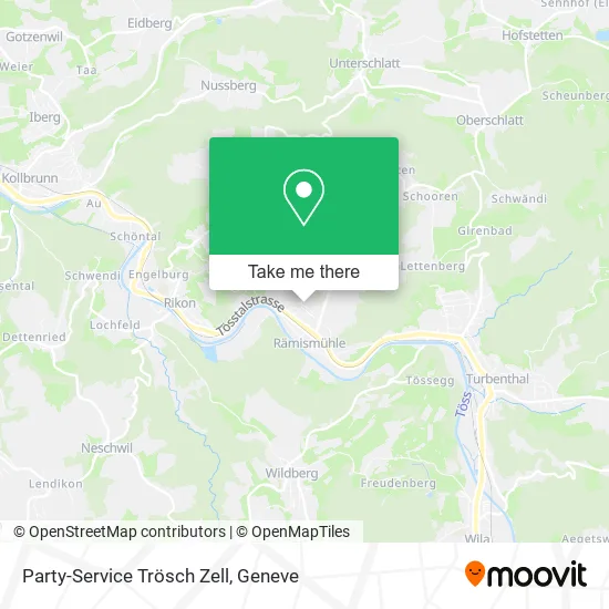 Party-Service Trösch Zell map