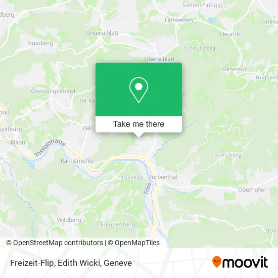 Freizeit-Flip, Edith Wicki map
