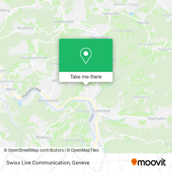 Swiss Live Communication map