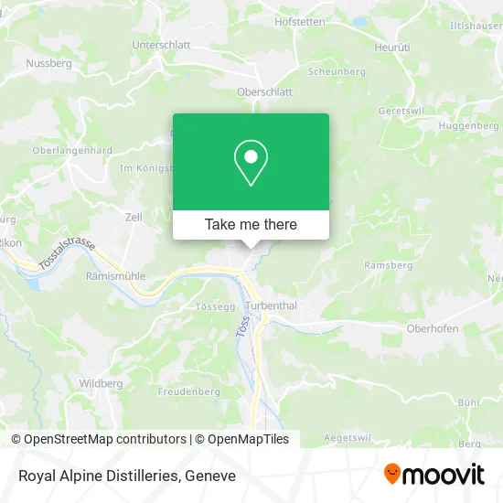 Royal Alpine Distilleries map