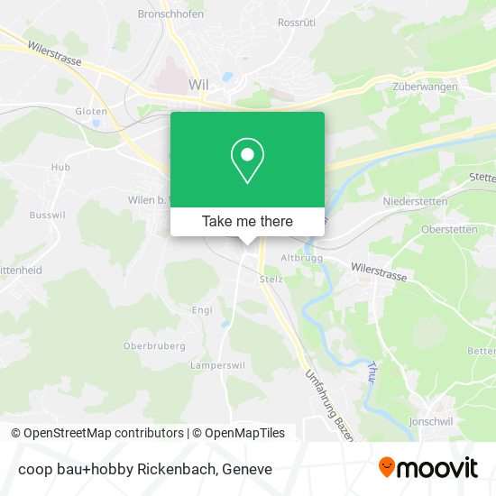 coop bau+hobby Rickenbach map