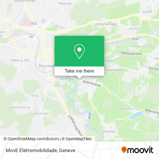 MovE Eletromobilidade map