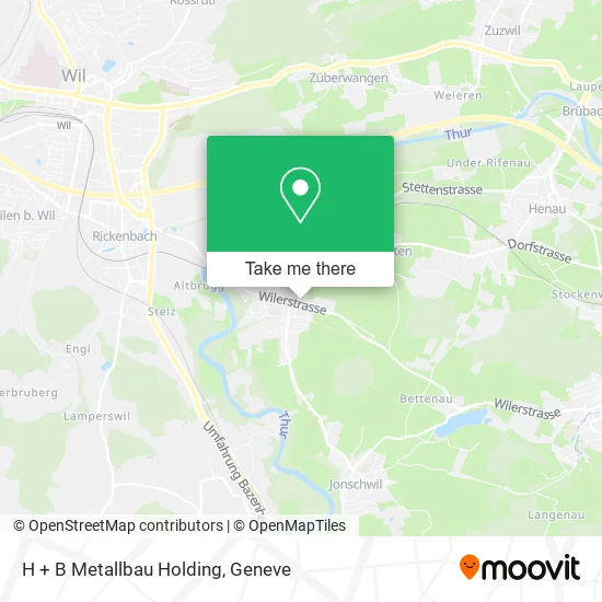 H + B Metallbau Holding map