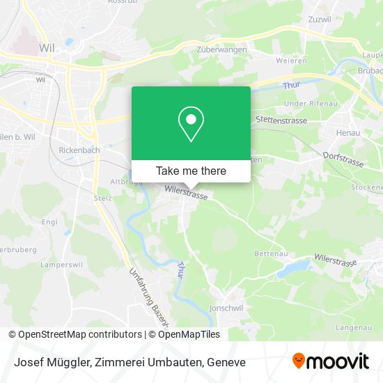 Josef Müggler, Zimmerei Umbauten map