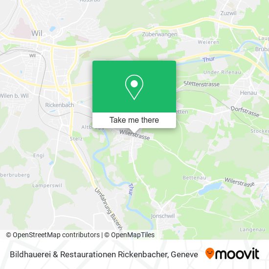 Bildhauerei & Restaurationen Rickenbacher map