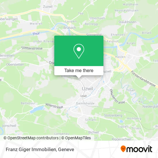 Franz Giger Immobilien map