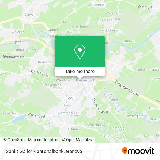 Sankt Galler Kantonalbank map
