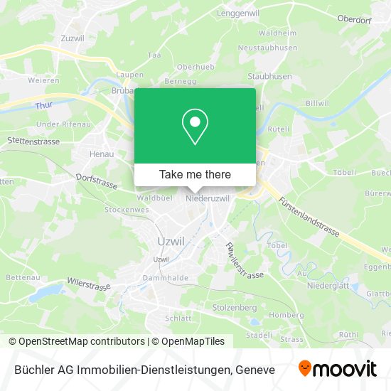 Büchler AG Immobilien-Dienstleistungen map