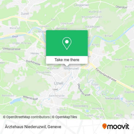 Ärztehaus Niederuzwil map