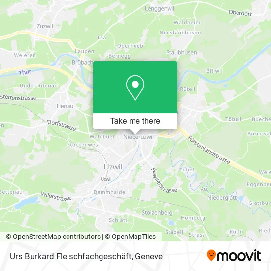 Urs Burkard Fleischfachgeschäft map