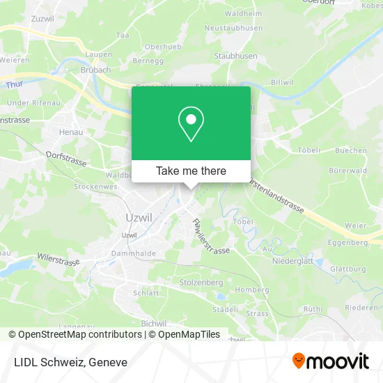 LIDL Schweiz map