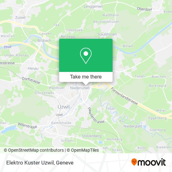 Elektro Kuster Uzwil map