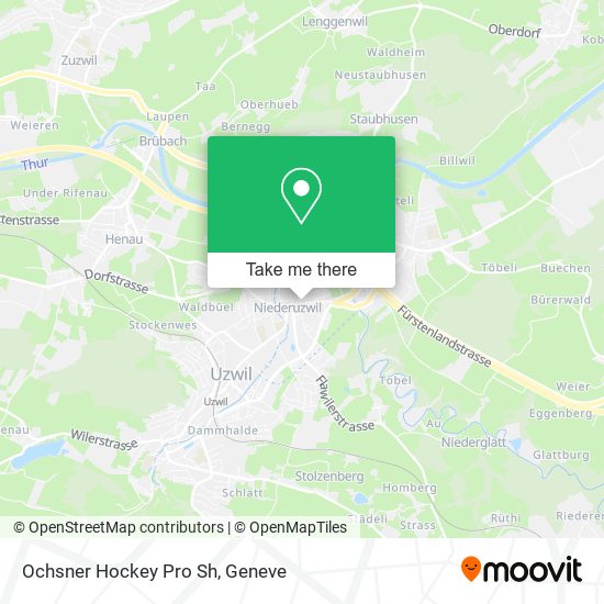 Ochsner Hockey Pro Sh map