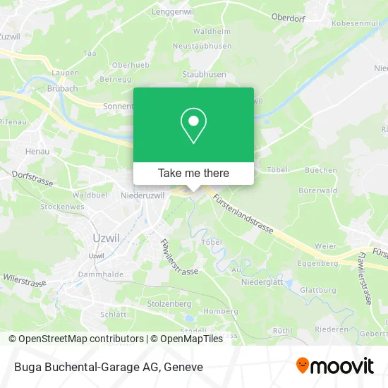 Buga Buchental-Garage AG map