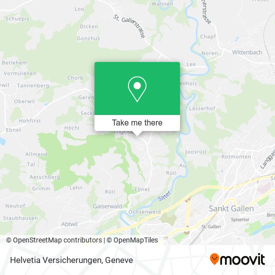 Helvetia Versicherungen map