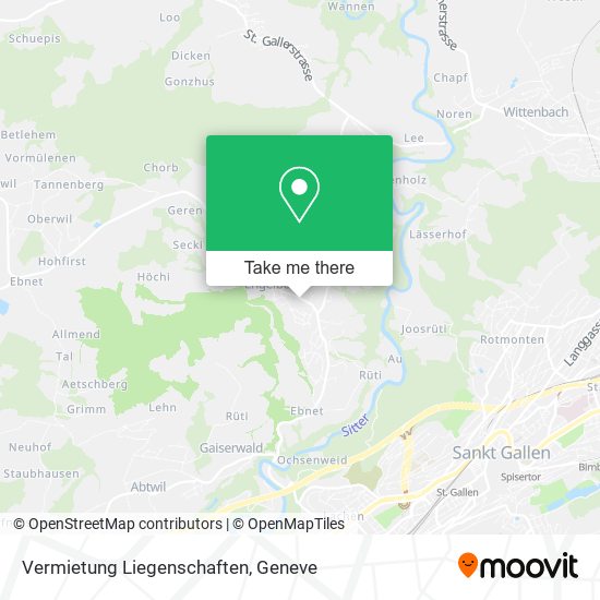 Vermietung Liegenschaften map