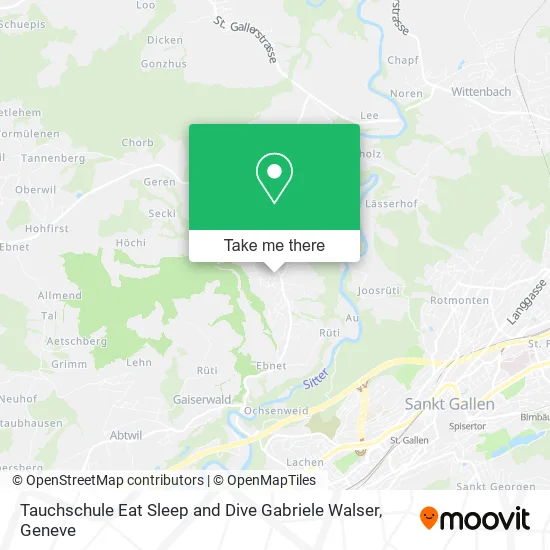 Tauchschule Eat Sleep and Dive Gabriele Walser map