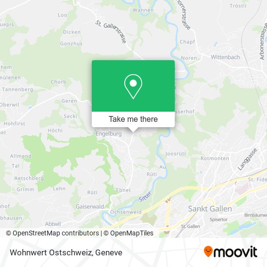 Wohnwert Ostschweiz map