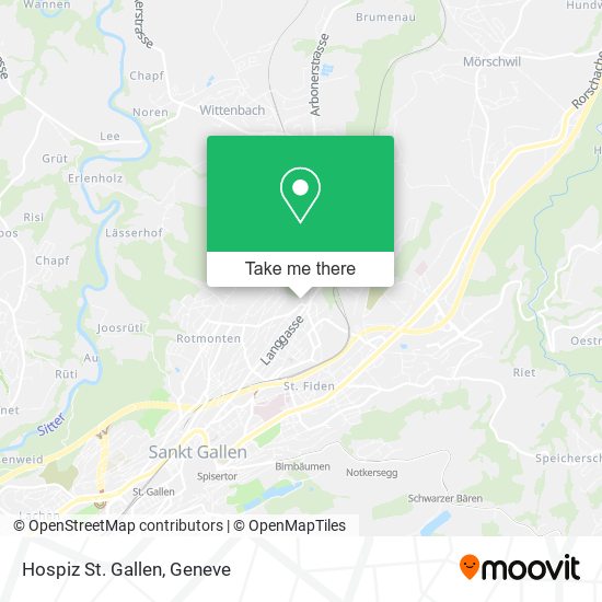 Hospiz St. Gallen map