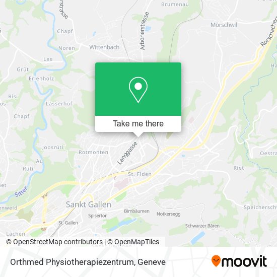 Orthmed Physiotherapiezentrum map