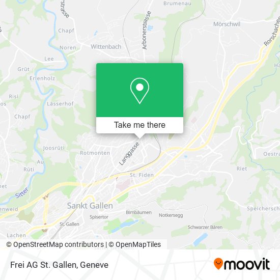 Frei AG St. Gallen map