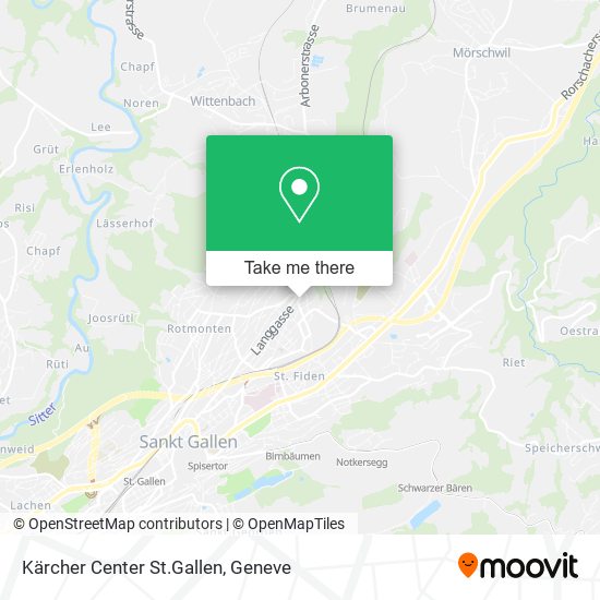 Kärcher Center St.Gallen map