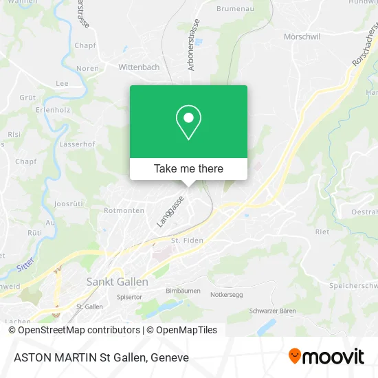 ASTON MARTIN St Gallen map
