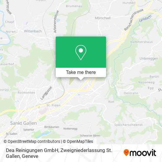 Dea Reinigungen GmbH, Zweigniederlassung St. Gallen plan