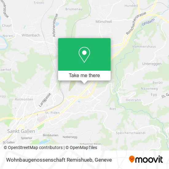 Wohnbaugenossenschaft Remishueb map