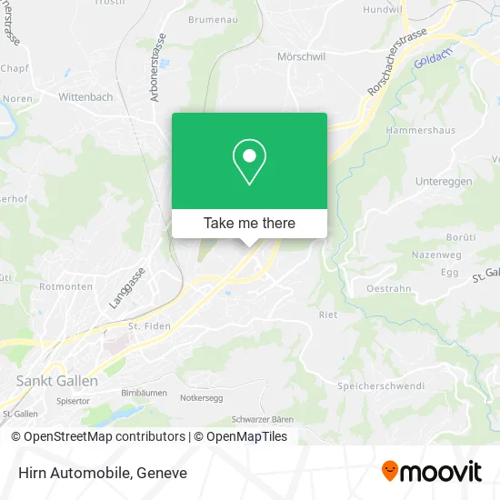 Hirn Automobile map