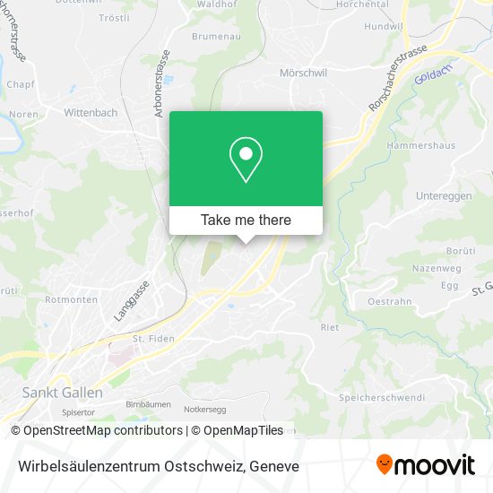 Wirbelsäulenzentrum Ostschweiz map
