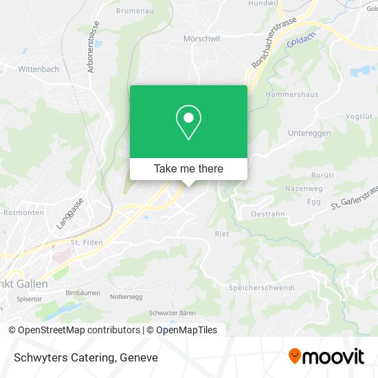 Schwyters Catering map