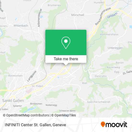 INFINITI Center St. Gallen map