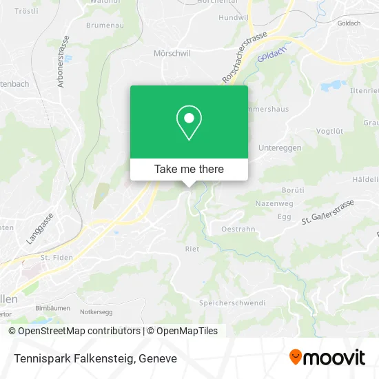 Tennispark Falkensteig map