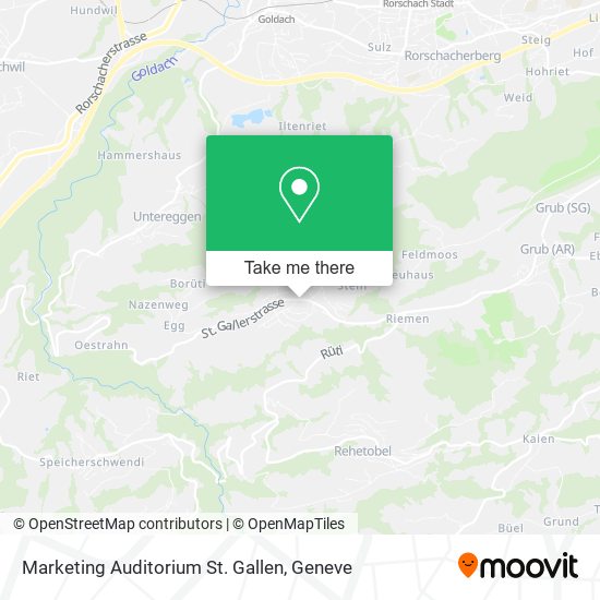 Marketing Auditorium St. Gallen map