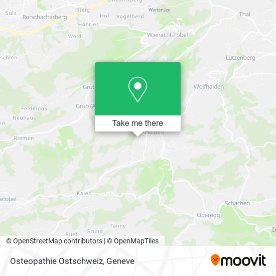 Osteopathie Ostschweiz map